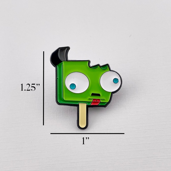 Gir Popsicle Enamel Pin Invader Zim 1.25” x 1” - Picture 3 of 3